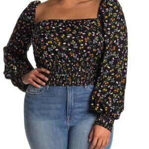 AFRM women's Soph floral long sleeve blouse sz small boho cottagecore prairie